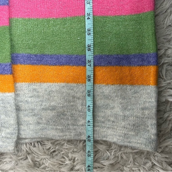 Stitches & Stripes Ultra Soft Multi Colored Striped Duster Cardigan Waist tie - Picture 16 of 16